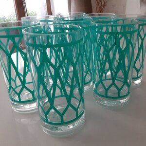 Jonathan Adler tall plastic glasses - set of (8) indoor / outdoor